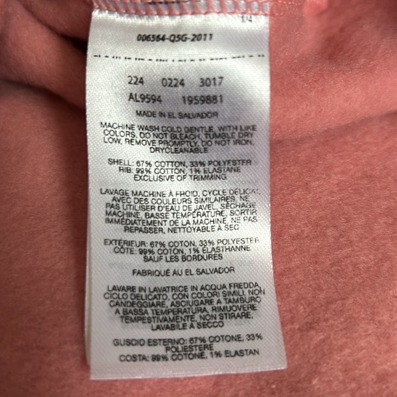 Columbia light mauve NWOT hoodie sweatshirt size medium - Picture 7 of 7